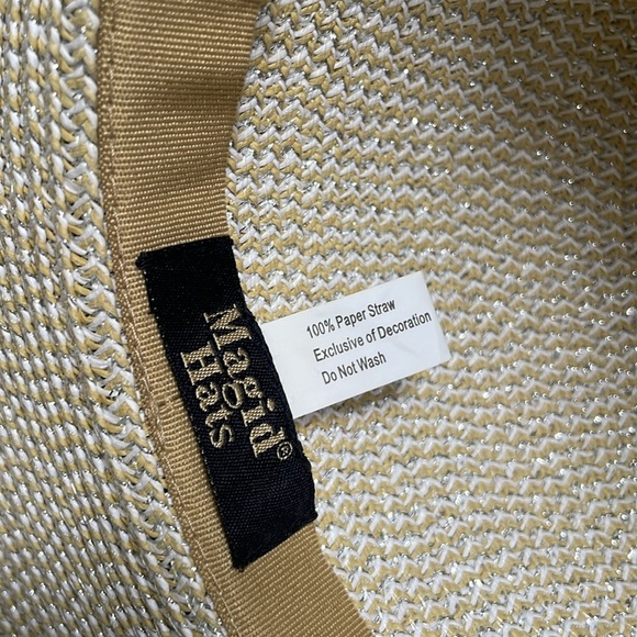 Magid Hats Stylish Cream Paper Straw Sun Hat - Picture 5 of 7